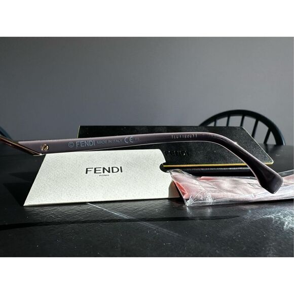 New Fendi CUBE FF 0232 807 Burgandy Eyeglasses - Picture 4 of 8